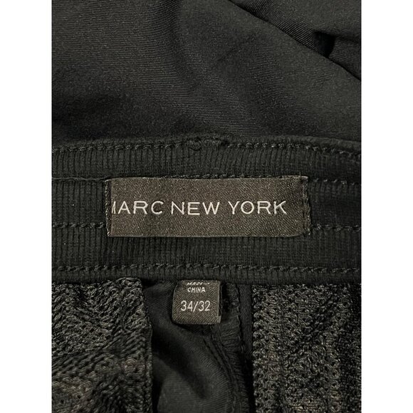 Marc New York Men 34 x 32 Commuter Pant Straight Black Modern Stretch Career New - Picture 7 of 9
